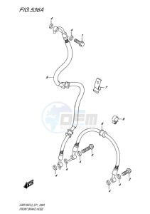 GSR750Z EU drawing FRONT BRAKE HOSE