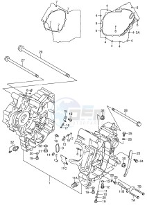 SV650 (E2) drawing CRANKCASE (MODEL X Y)