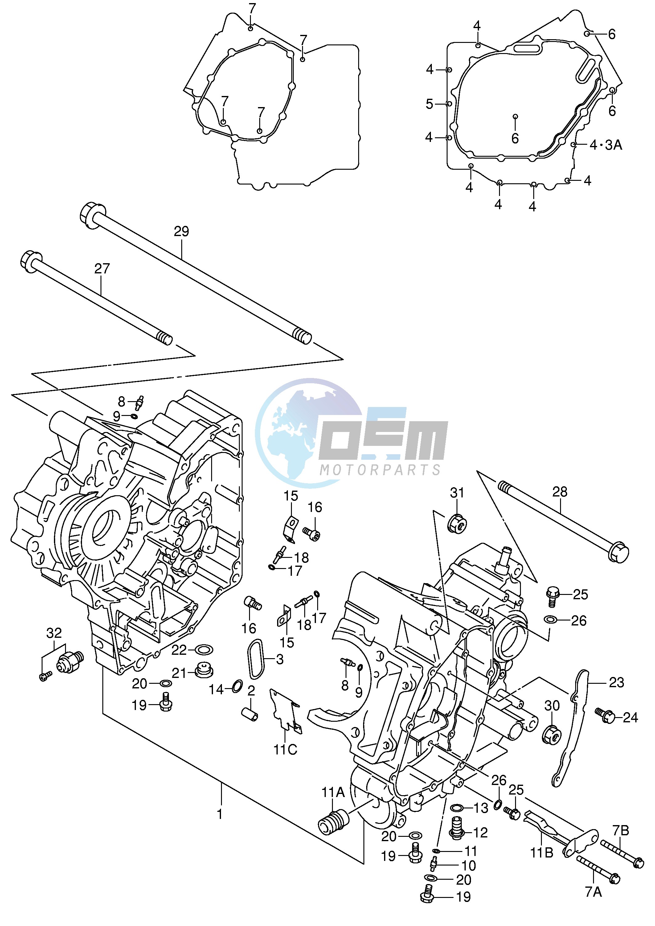 CRANKCASE (MODEL X Y)