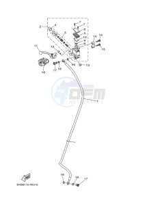 YZ85LW YZ80 (B0GL) drawing FRONT MASTER CYLINDER