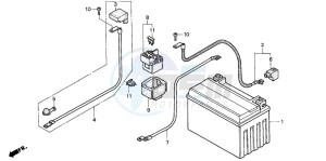 CB500 drawing BATTERY