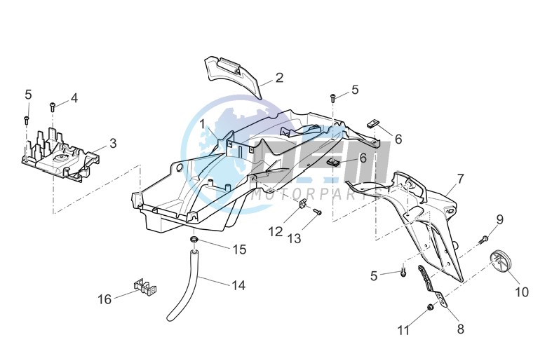 Rear body - Mudguard