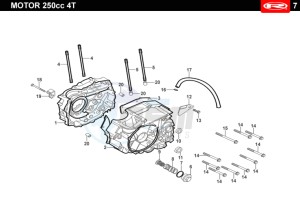 TANGO-250-GREY drawing CRANKCASE COMPLETE