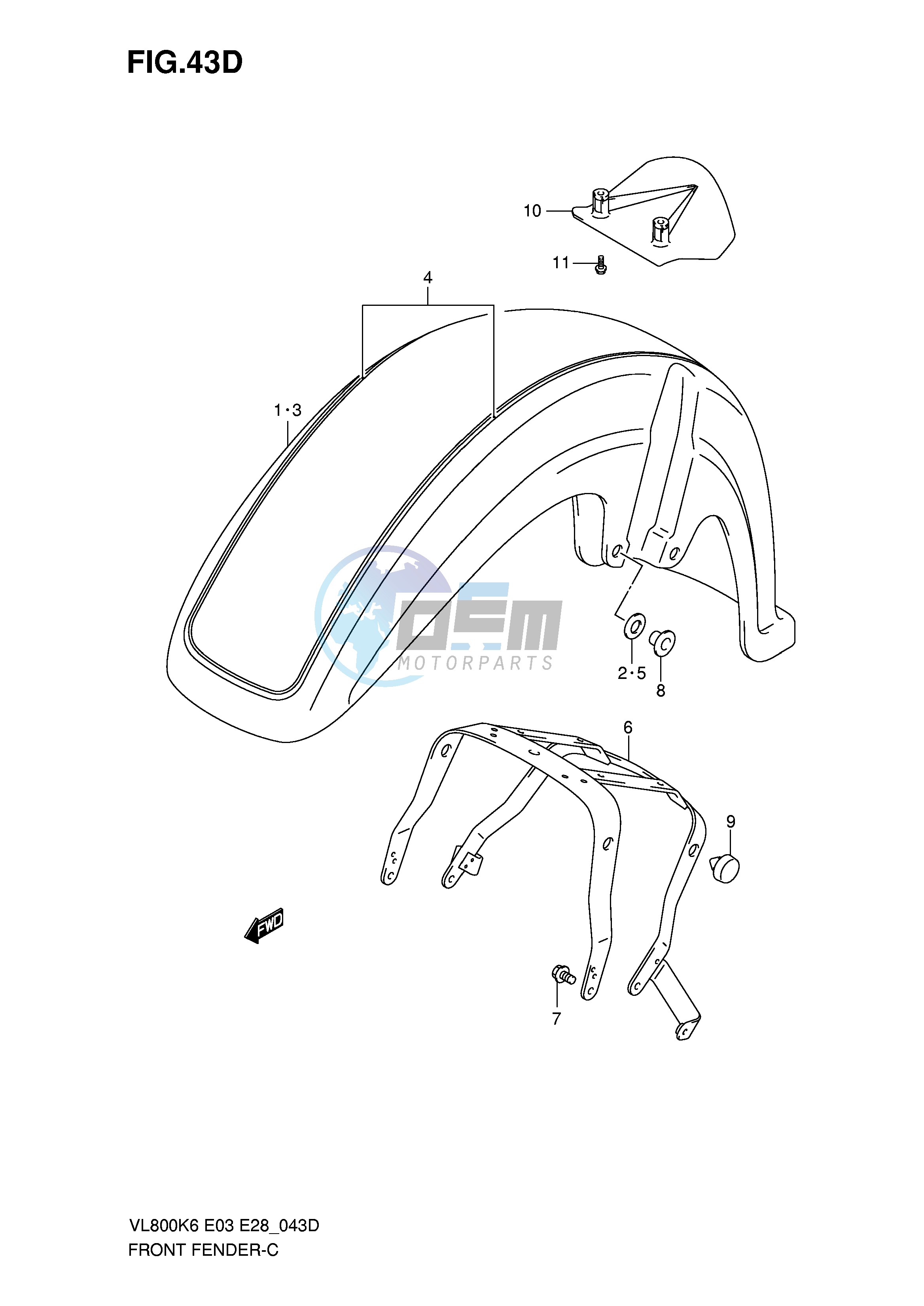 FRONT FENDER (VL800TK8)