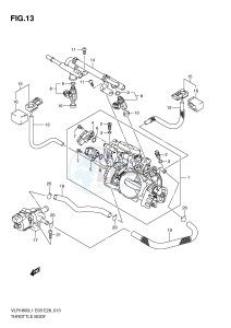 VLR1800 (E3-E28) drawing THROTTLE BODY (VLR1800L1 E3)