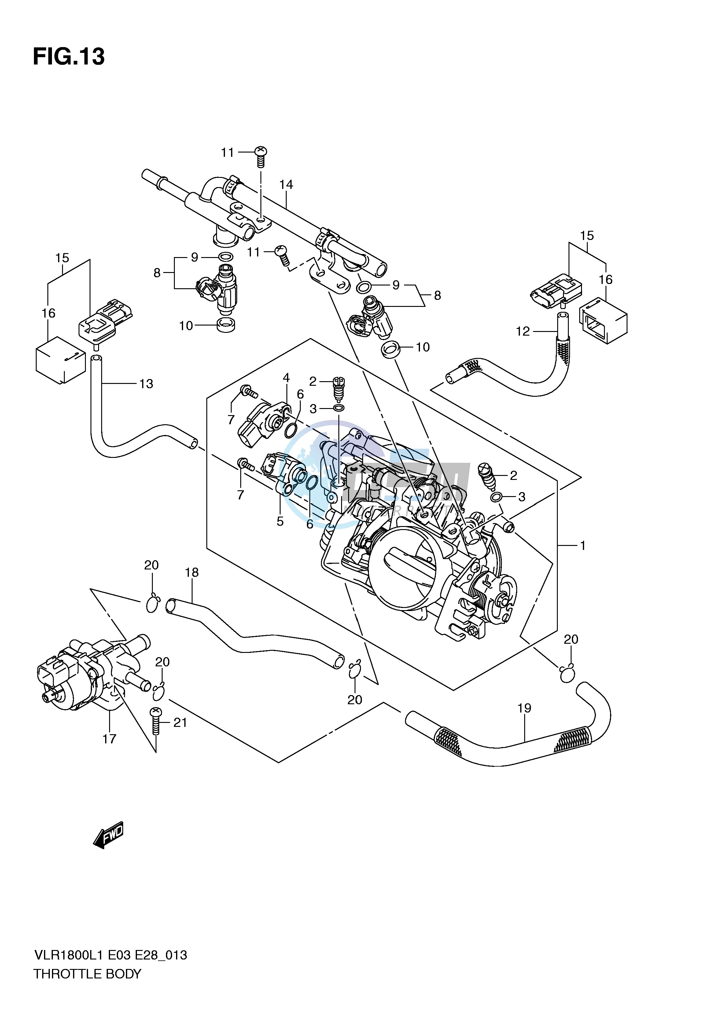 THROTTLE BODY (VLR1800L1 E3)