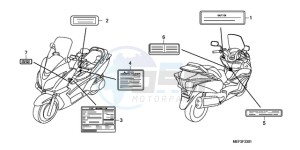 FJS400D9 F / CMF drawing CAUTION LABEL (FJS400D9/F JS400A)