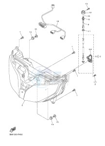 FJR1300A FJR1300-A FJR1300A ABS (B888) drawing HEADLIGHT