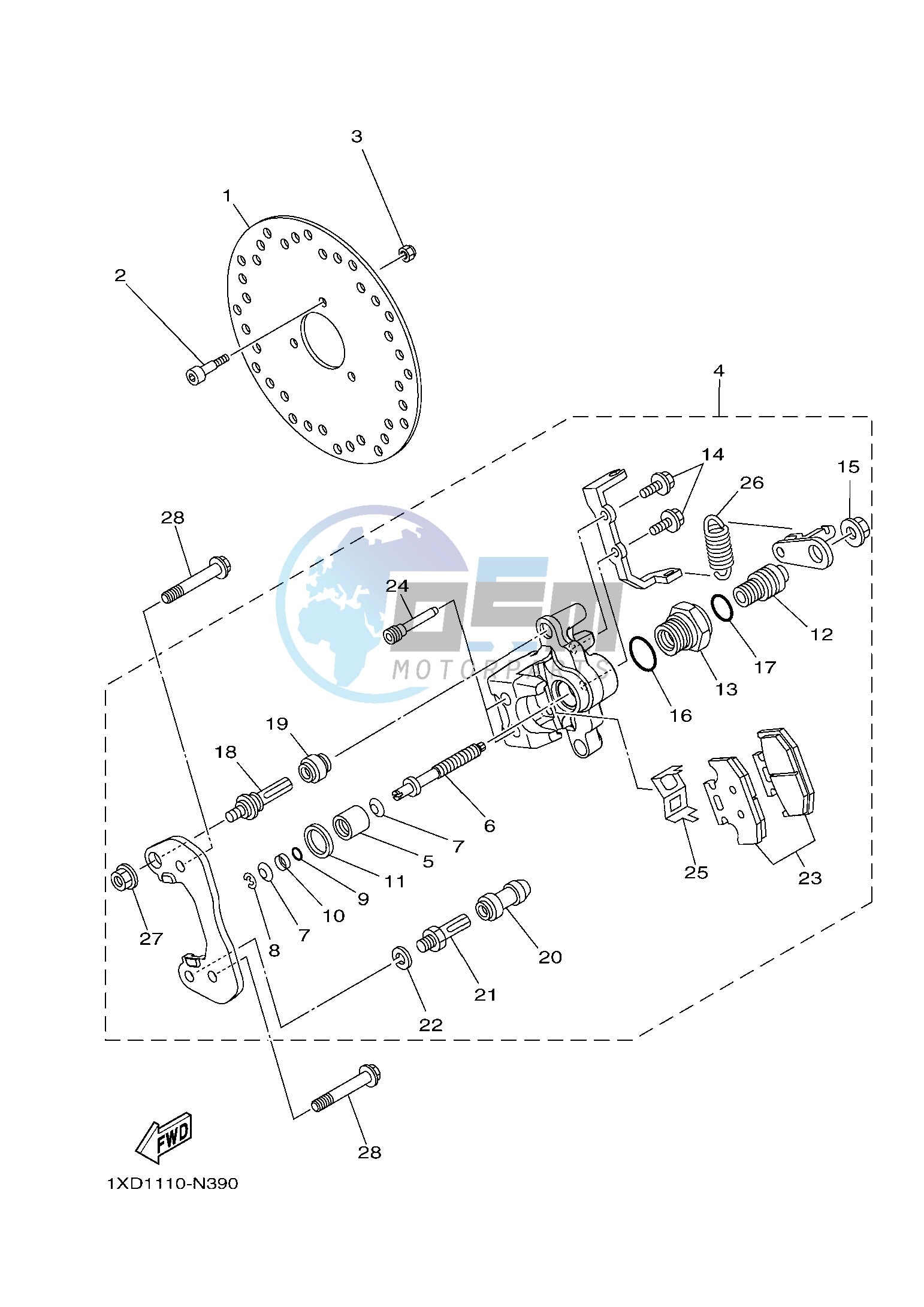 REAR BRAKE CALIPER 2