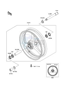 NINJA_ZX-10R ZX1000JCF FR XX (EU ME A(FRICA) drawing Front Hub