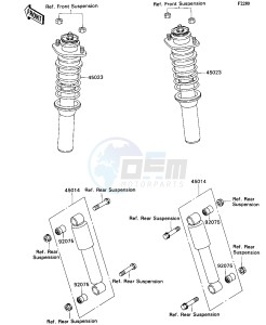 KAF 540 C [MULE 2010] (C1) [MULE 2010] drawing REAR SUSPENSION