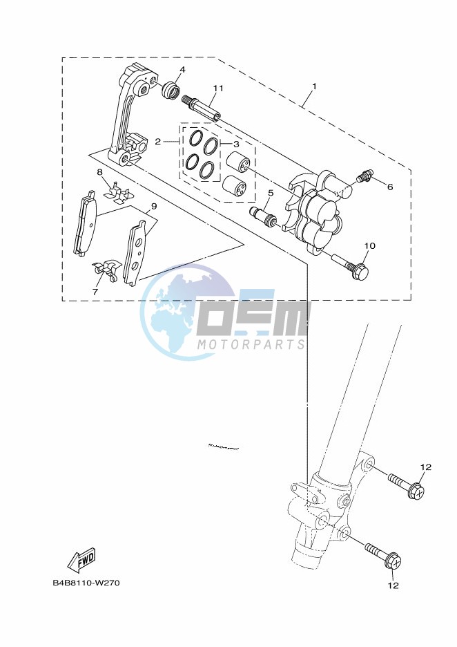 FRONT BRAKE CALIPER