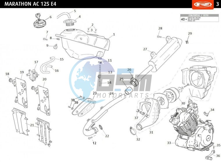 TANK-EXHAUST-COMPLET ENGINE