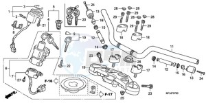 CBF1000A9 France - (F / ABS CMF) drawing HANDLE PIPE/TOP BRIDGE