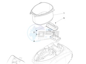 S 125 4T 3V IE NOABS E3 (APAC) drawing Helmet housing - Undersaddle