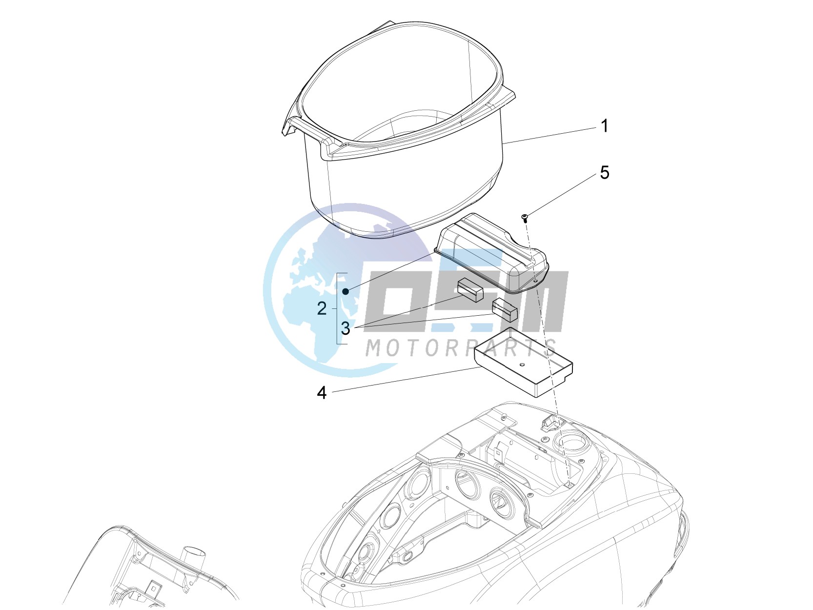 Helmet housing - Undersaddle