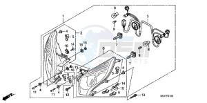 FES125B drawing HEADLIGHT