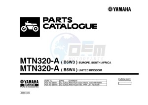 MT-03 MTN320-A (B6W4) drawing Infopage-1