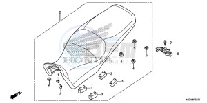 VFR1200XDLE CrossTourer ED drawing SEAT