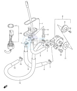 RF600R (E2) drawing FUEL COCK