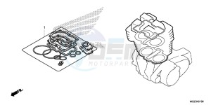 CBR500RE CBR500R UK - (E) drawing GASKET KIT A