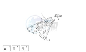 RSV 4 1000 APRC Factory ABS USA drawing Taillight