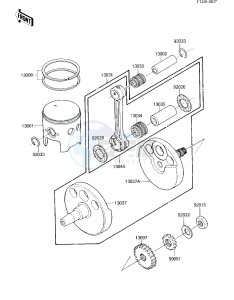 KXT 250 B [TECATE] (B1) [TECATE] drawing CRANKSHAFT_PISTON