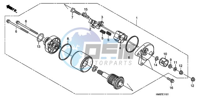 STARTING MOTOR (TRX250TM8/9,TRX250TE8/9)