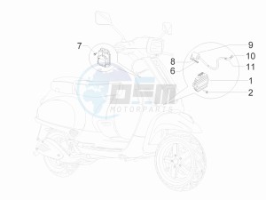 S 125 4T ie E3 College drawing Voltage Regulators -ECU - H.T. Coil