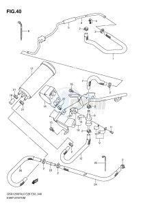 GSX1250FA (E28-E33) drawing EVAP SYSTEM (E33)