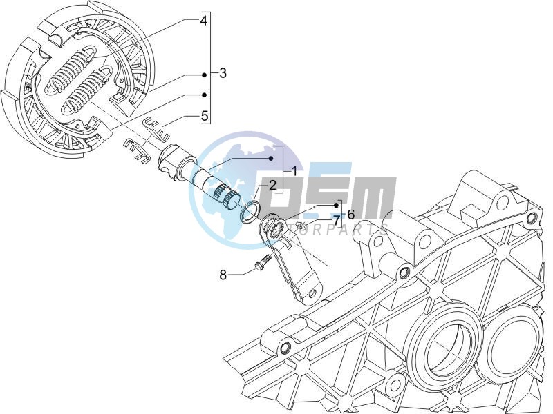 Rear brake - Brake jaw