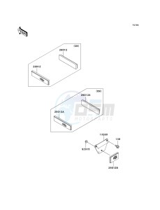 KAF 400 B [MULE 600] (B6F-B9F) B9F drawing REFLECTORS