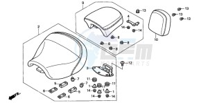 VT1100C drawing SEAT (VT1100CV)