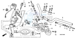 CBF600N9 UK - (E / MKH) drawing HANDLE PIPE/TOP BRIDGE