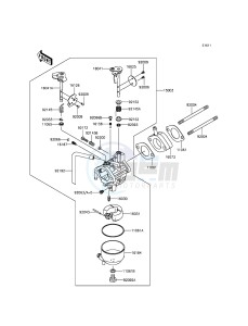 MULE 610 4x4 KAF400AGF EU drawing Carburetor