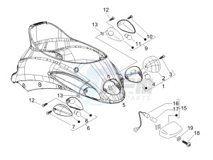 Liberty 200 4t Sport drawing Tail light - Turn signal lamps