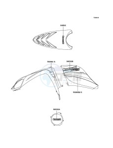 KFX700 KSV700-A2 EU drawing Decals(Orange)(EU)