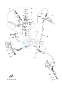 YFZ450 YFZ450B (1PD2 1PD3 1PD1) drawing FRONT MASTER CYLINDER