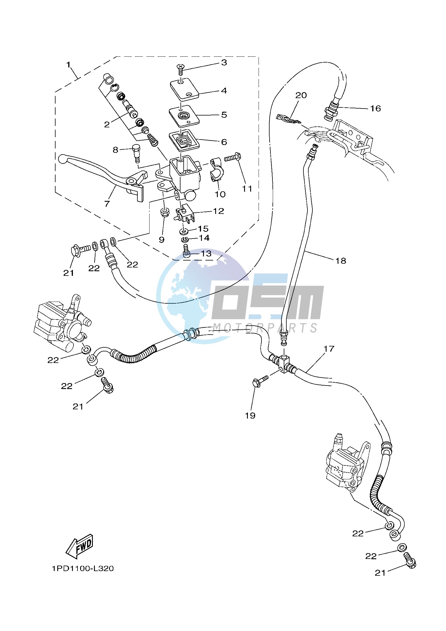 FRONT MASTER CYLINDER