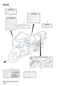 GSX-R1000 (E3-E28) drawing LABEL