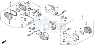 CB1300 CB1300SUPER FOUR drawing WINKER