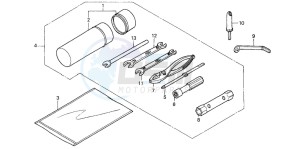 TRX350TM FOURTRAX drawing TOOLS