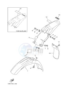 YZ85 YZ85LW (1SP1 1SP3) drawing FENDER