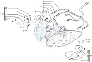 X9 500 drawing Head lamp