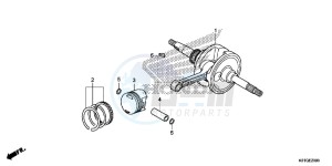 SH125DG SH125D E drawing CRANKSHAFT/PISTON