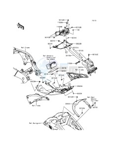 NINJA ZX-10R ZX1000JFF FR XX (EU ME A(FRICA) drawing Rear Fender(s)