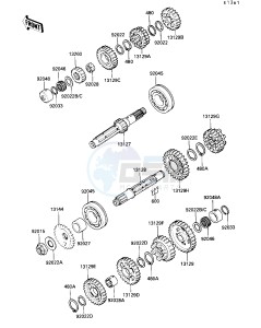 ZX 1000 B [NINJA ZX-10] (B3) [NINJA ZX-10] drawing TRANSMISSION