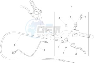 V9 Bobber 850 (USA) drawing Clutch control