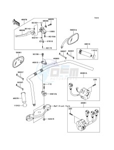 VN2000 VN2000A6F GB XX (EU ME A(FRICA) drawing Handlebar