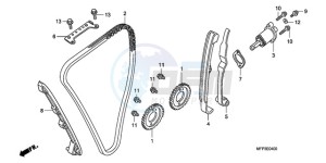 CB1300SA9 France - (F / ABS BCT CMF MME TWO TY2) drawing CAM CHAIN/TENSIONER